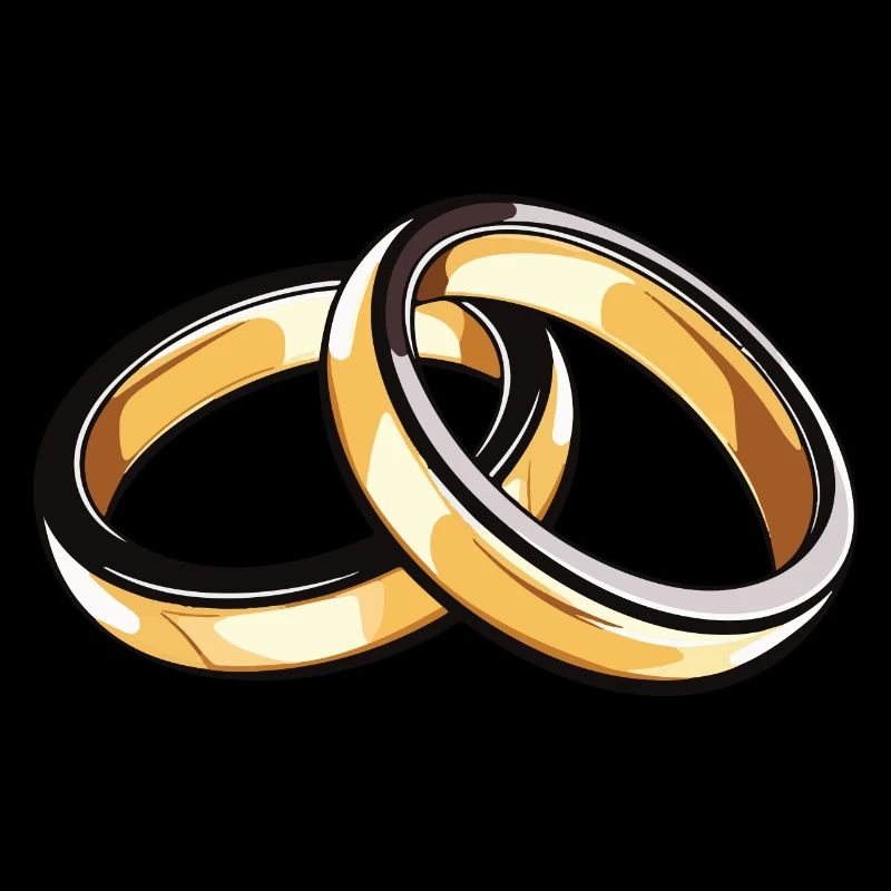 Anneaux de mariage symbole mariage