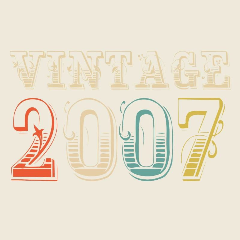 Vintage 2007- 17 th birthday - 17 ans