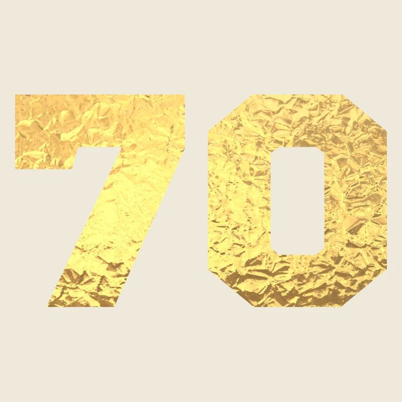 70 paillettes doré - 70e anniversaire