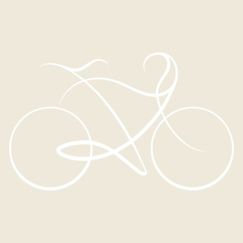 Fahrrad eine Linie - Harmonie - Dynamik