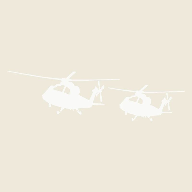 Silhouette d’hélicoptère