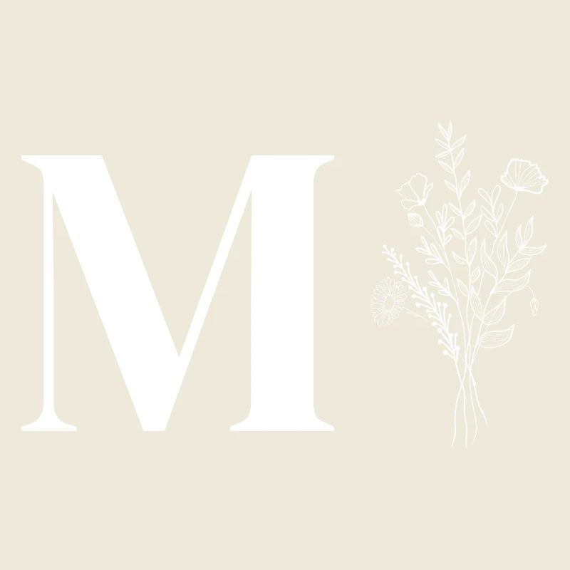 Minimalistische Blumen