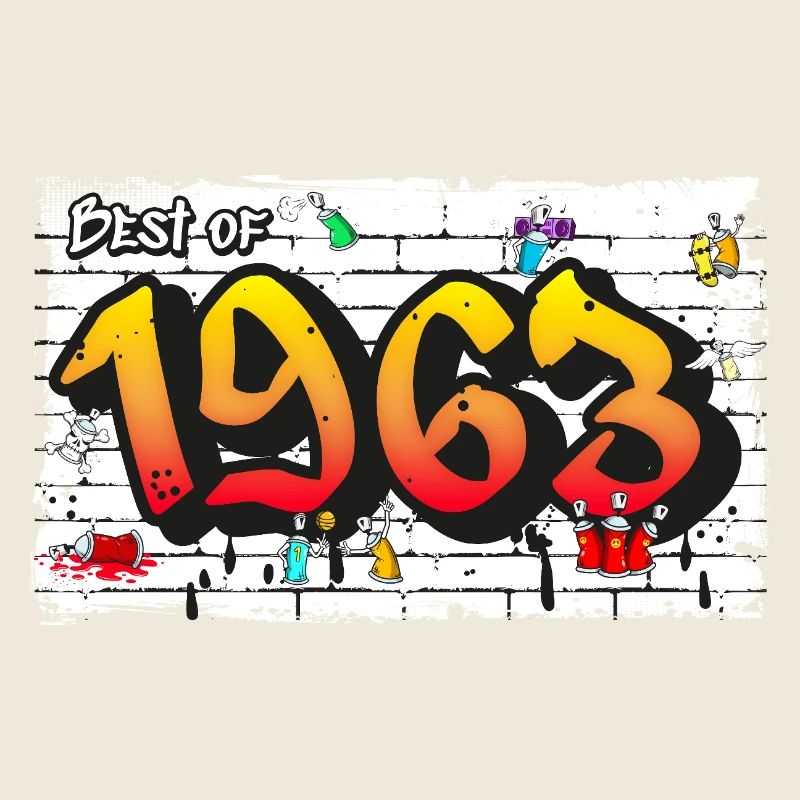 Graffiti rétro de 1963 – 62 ans d’Iconic Edge