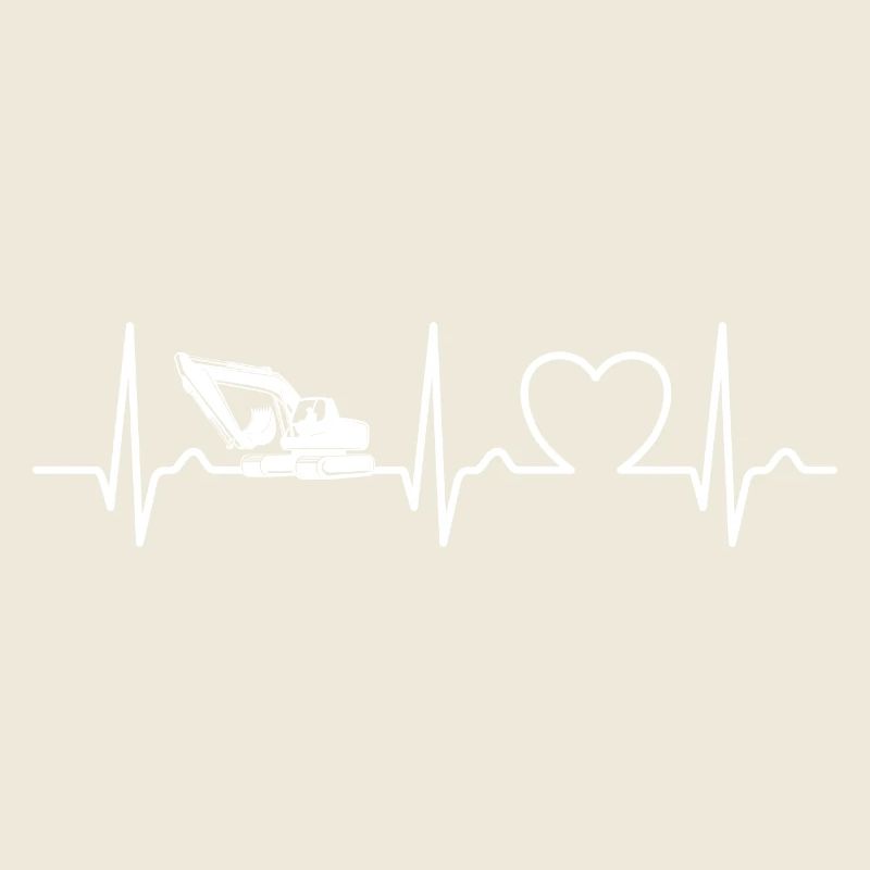 Bagger - EKG Kurve - Herzkurve
