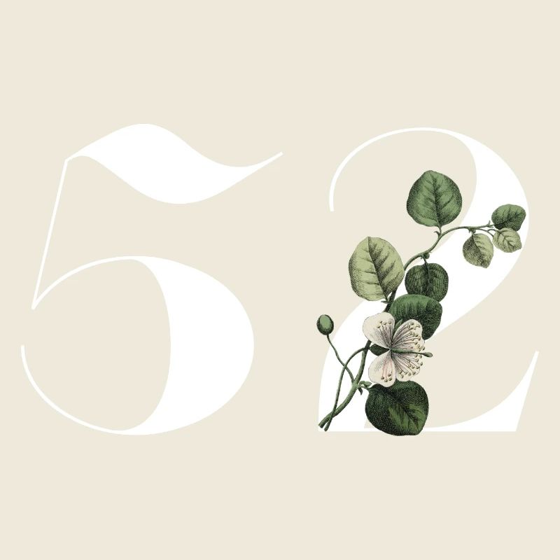 Nummer 52 Blumengrün - 52. Blumengeburtstag