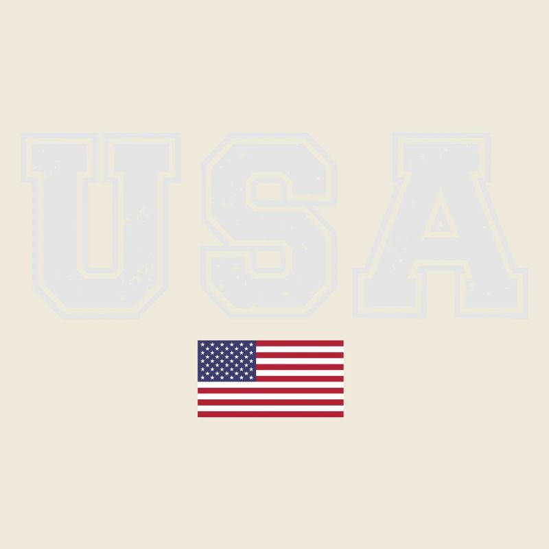 ÉQUIPE Bannière du drapeau américain des États-Unis en cours d’écriture