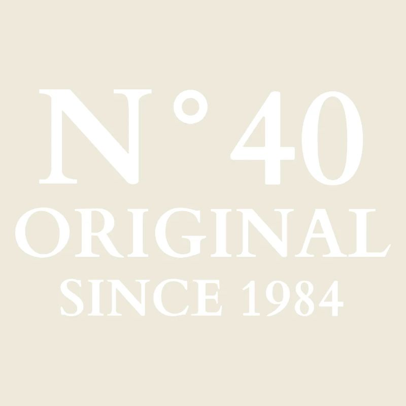 N°40 Original seit 1984 Geschenk zur 50. Geburtstagsfeier