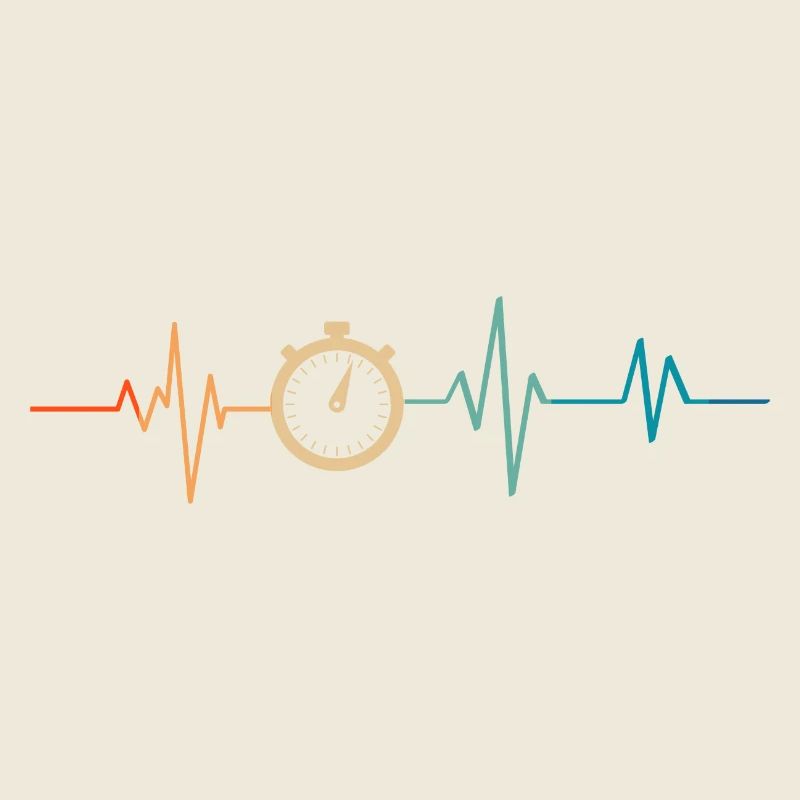 Heartbeat Retro Stoppuhr