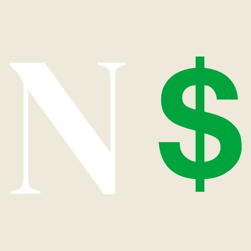 Letter n dollar