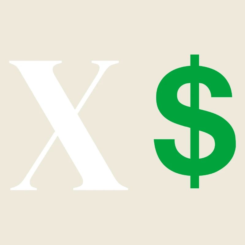Letter x dollar