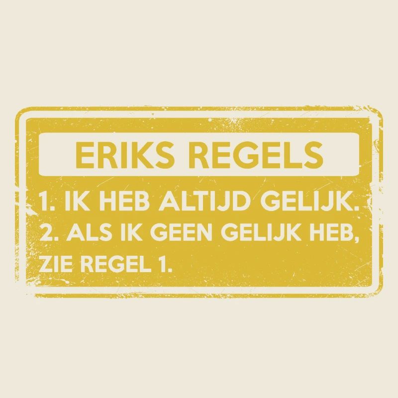 Eriks Regeln. Originelles Geschenk.