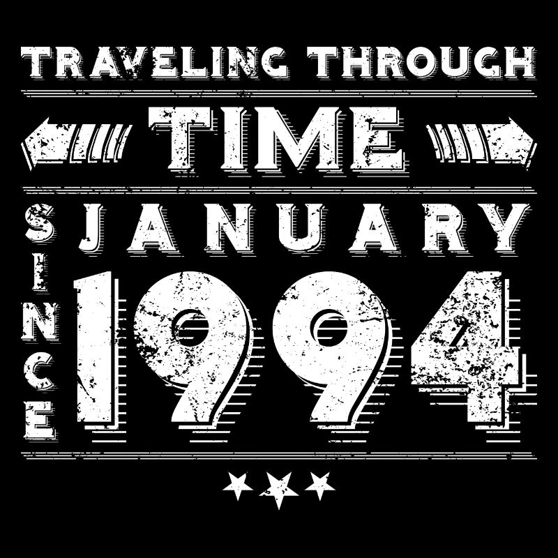 Vintage Zeitreise Geburtstags Design Januar 1994