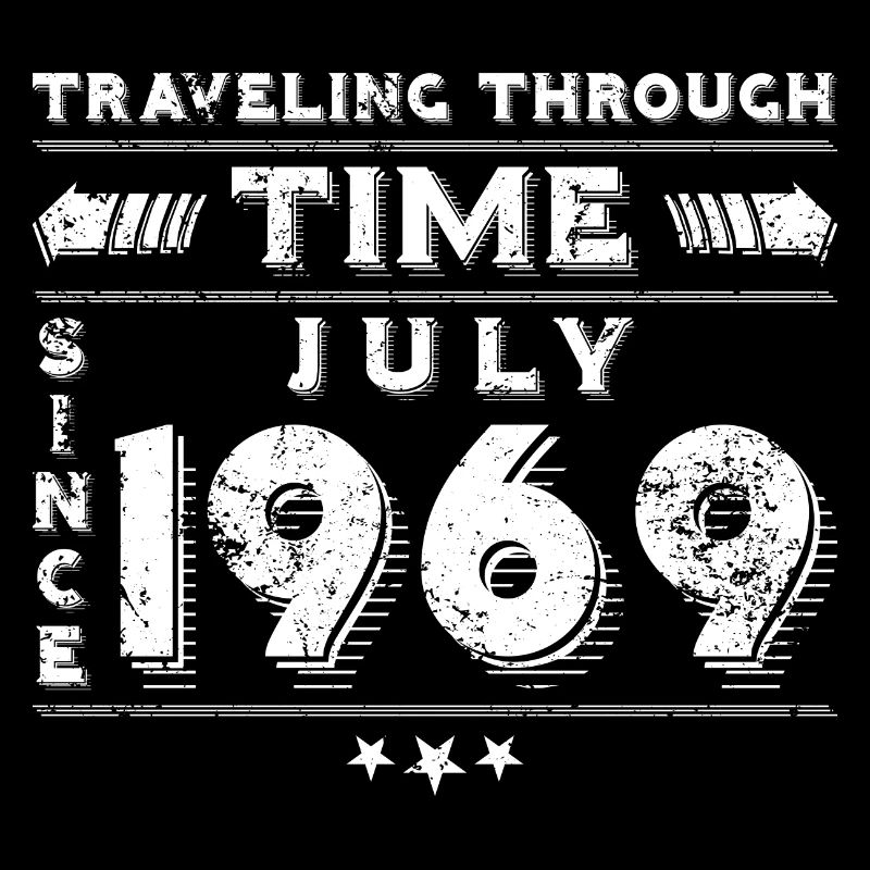 Vintage Zeitreise Geburtstags Design Juli 1969