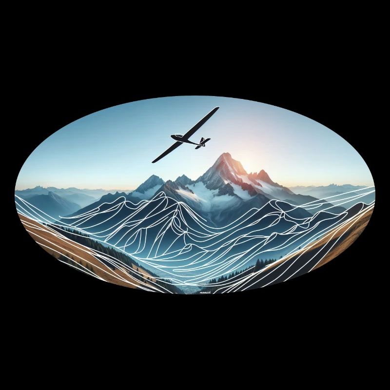 Glider in the mountains