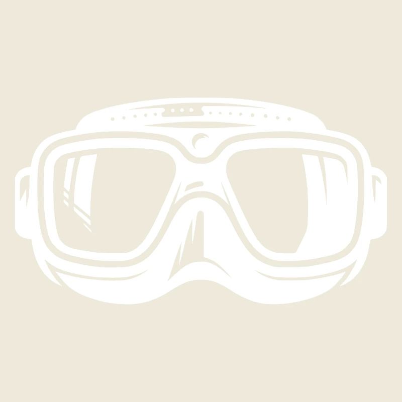 Diving Mask Silhouette Logo Style