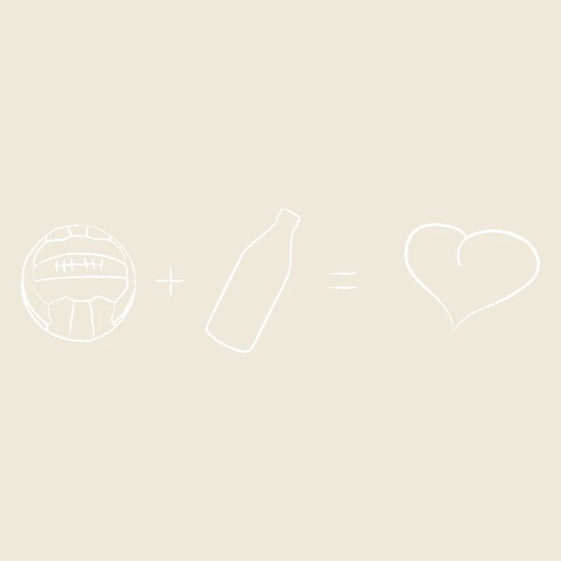 Fußball + Bier = ♥