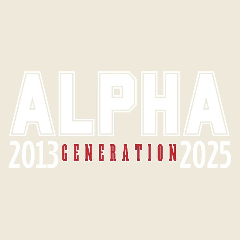 La génération alpha 2013-2025