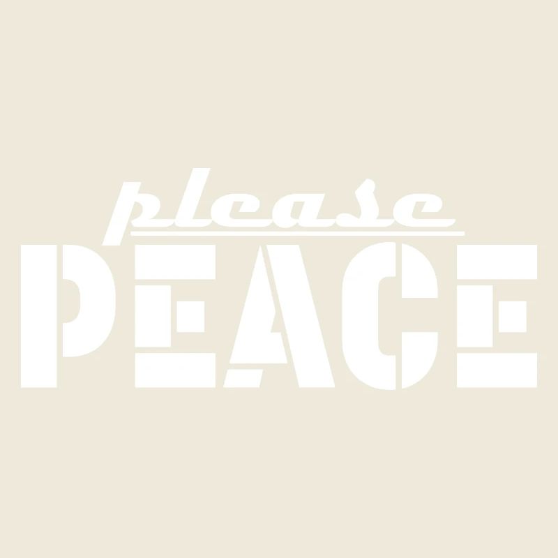 please peace Tshirt white