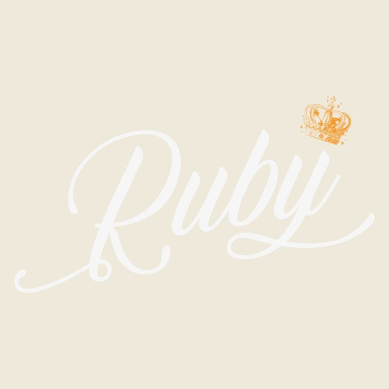 Ruby Custom Name für Frauen Kinder Kleinkinder - Ruby