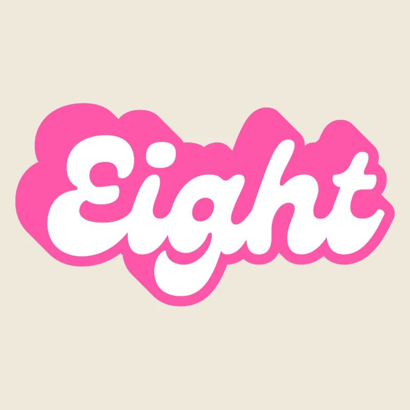 Achter Geburtstag - 8. Geburtstag retro pink