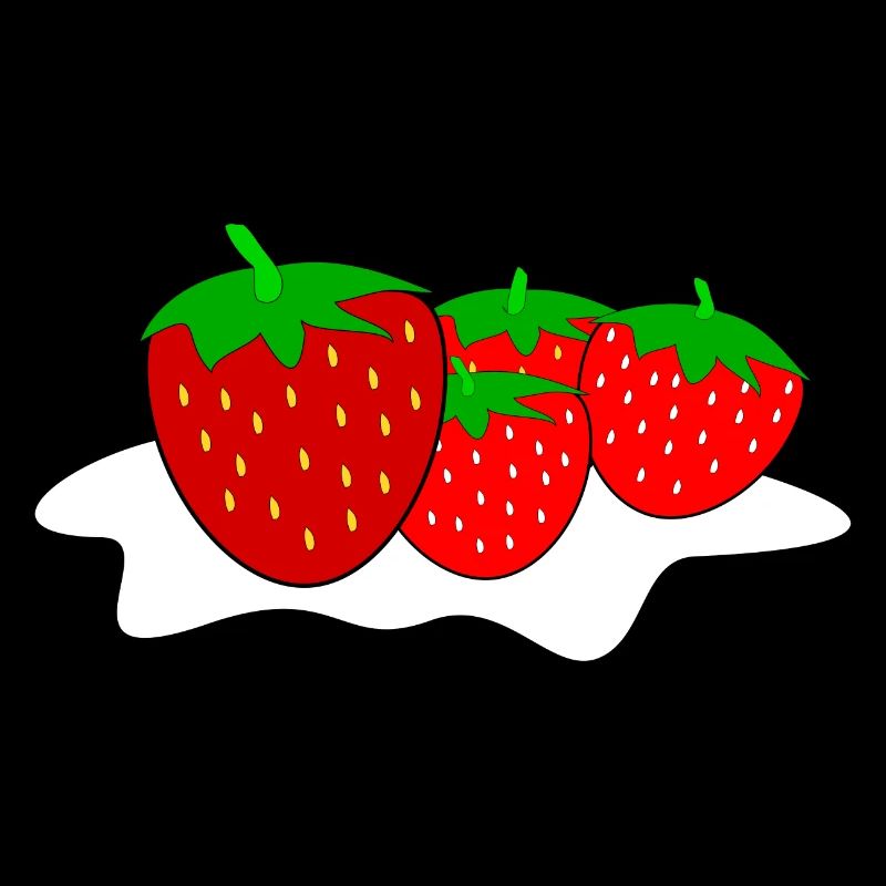 Strawberries with whipped cream