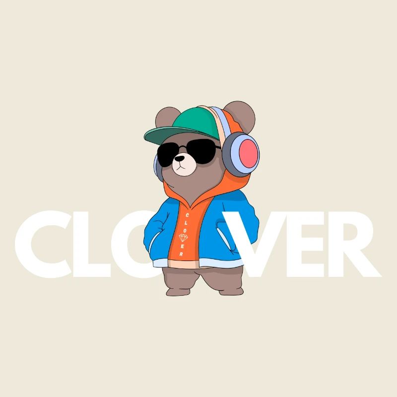 Clover teddy White Edition