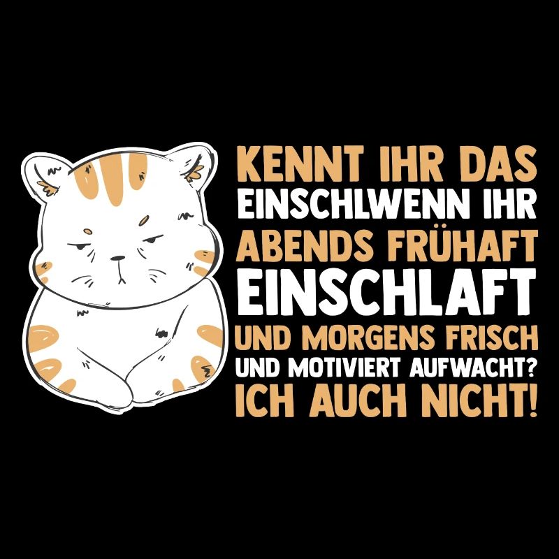 Faulenzer Langschläfer Motivation Katze