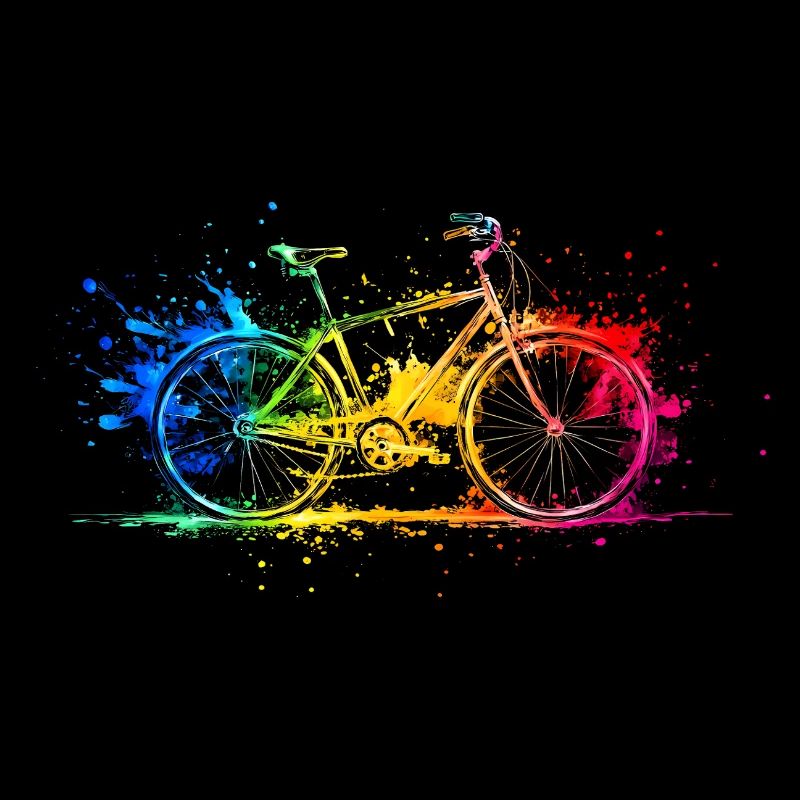 Colorful Bicycle Wheel Cyclist Bicycle Gift