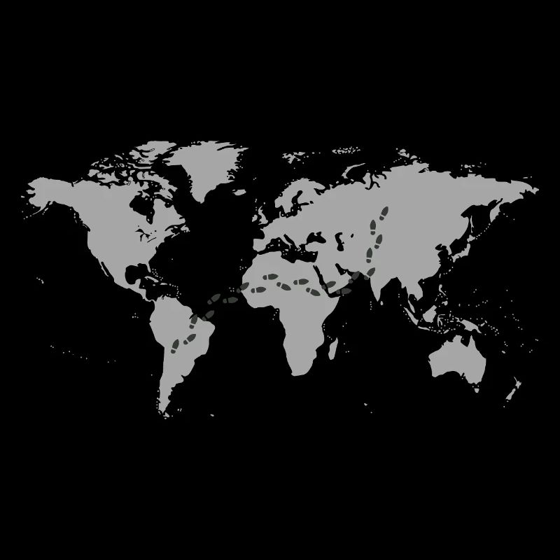 Reisender auf Weltreise