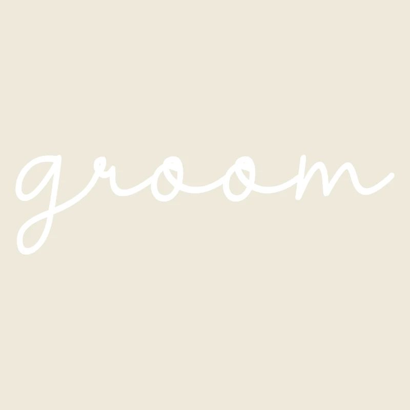 Groom Cool Matching Couple Wedding Party Mariage