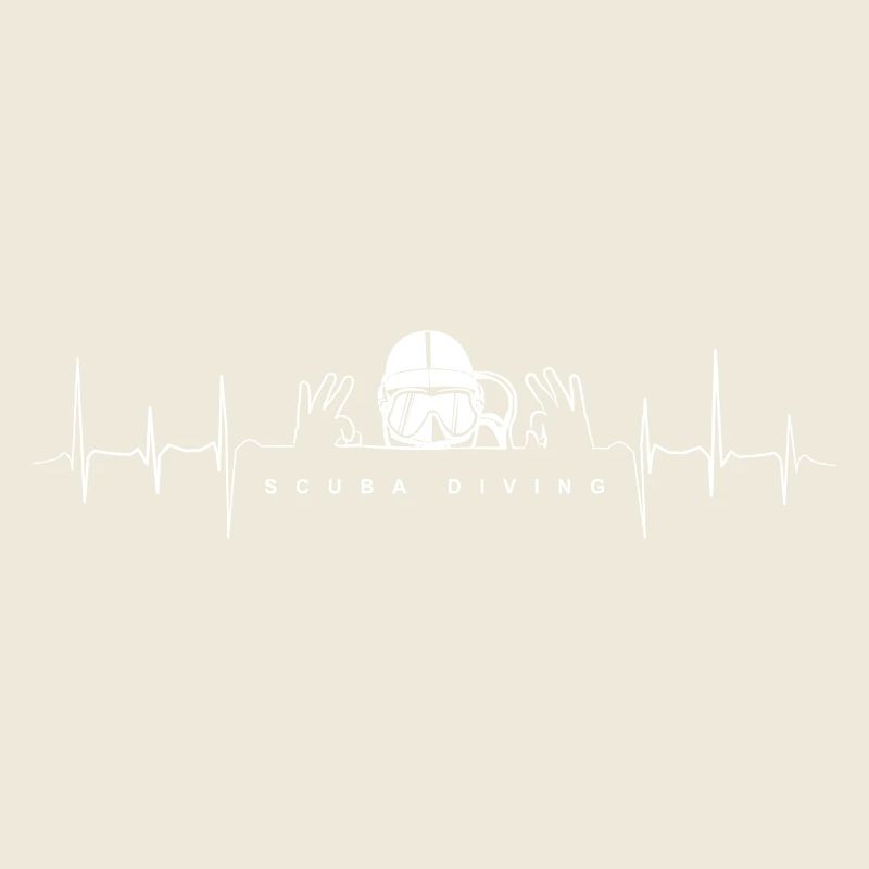 Heartbeat Diving Gift OK Sign