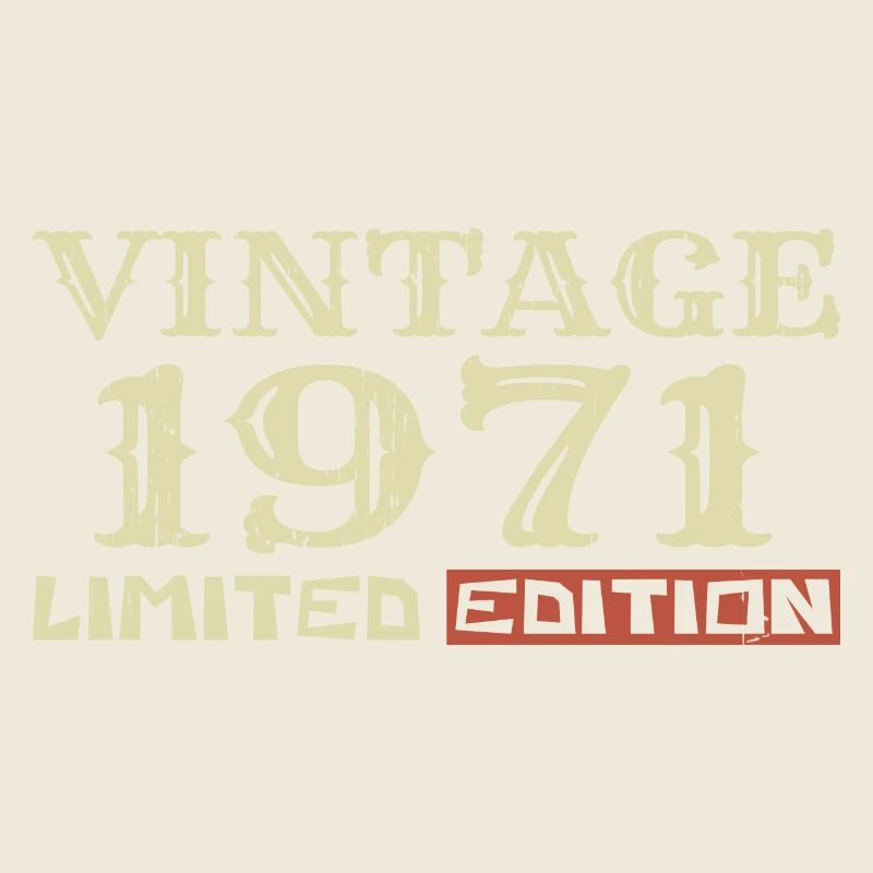 1971 Vintage :53e Anniversaire Cadeau Rétro Unique