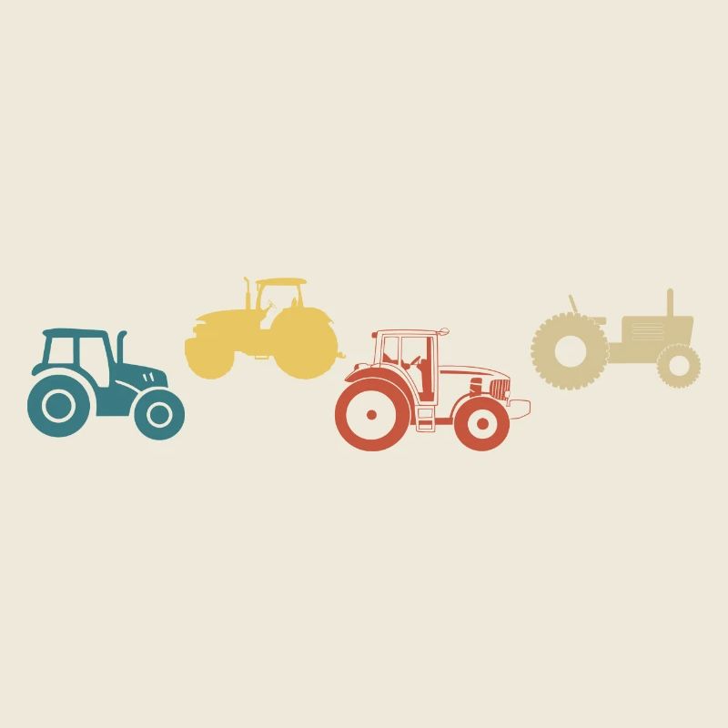 Vintage Retro Traktor