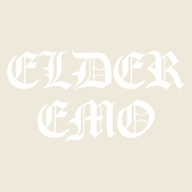 Elder Emo - Perfektes Geschenk für Emo-Fans