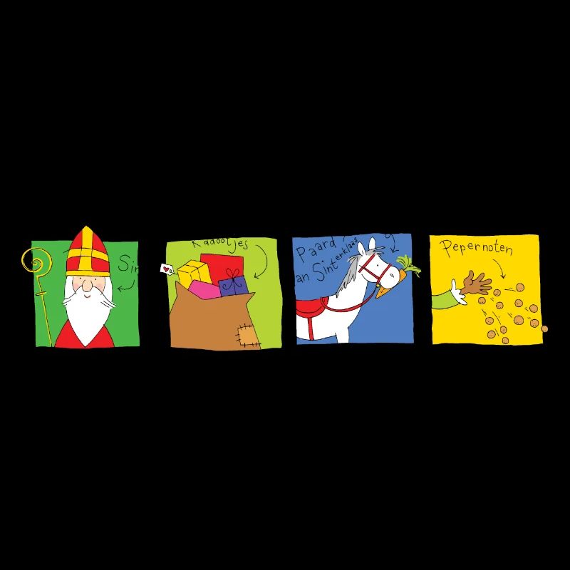 Sinterklaas 4 in einer Reihe