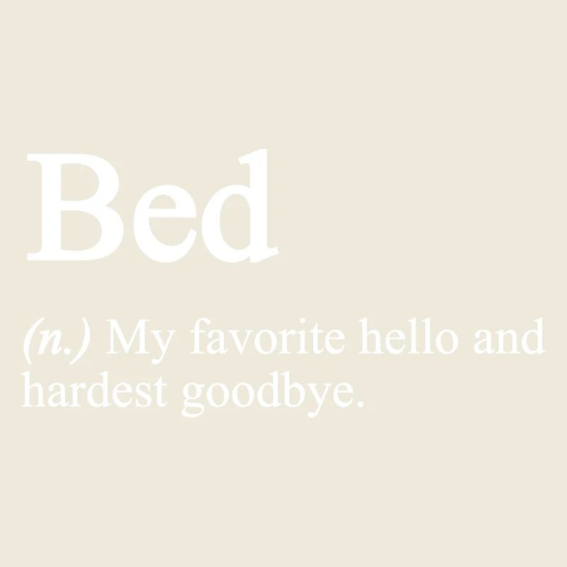 Définition de lit drôle blanc