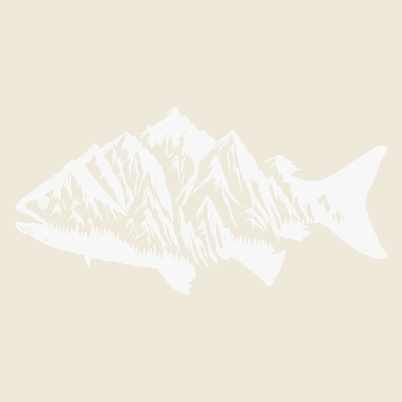 Paysage de montagne chez les poissons