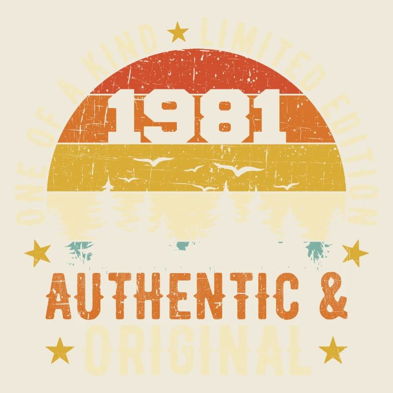 Original 1981 Geburtstagsgeschenk 1981 authentisch