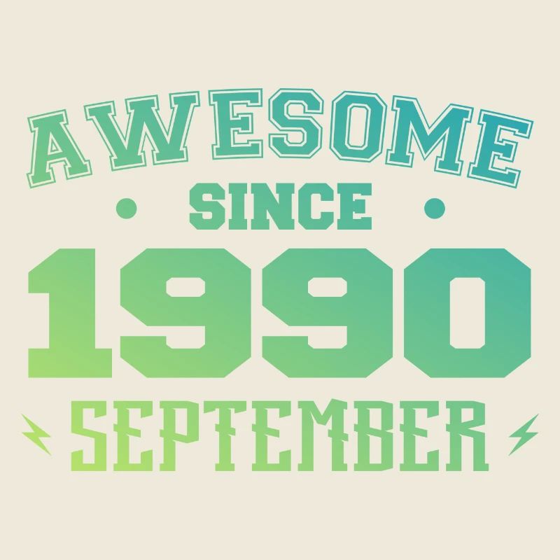 September 1990 Geburtstagsgeschenk September 1990