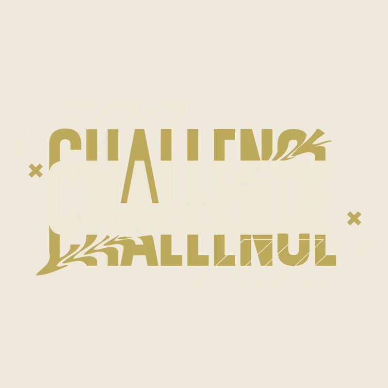 Black Typography Challenge Hoodie