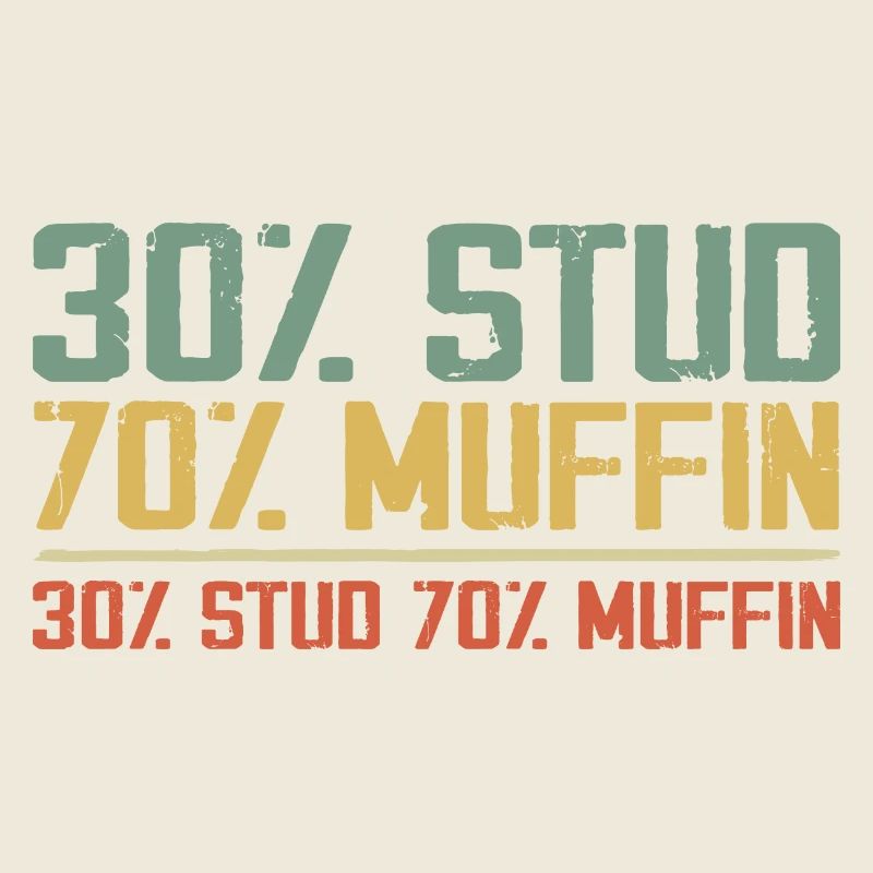 Sarcastic 30% Stud 70% Muffin Dad Father Figure