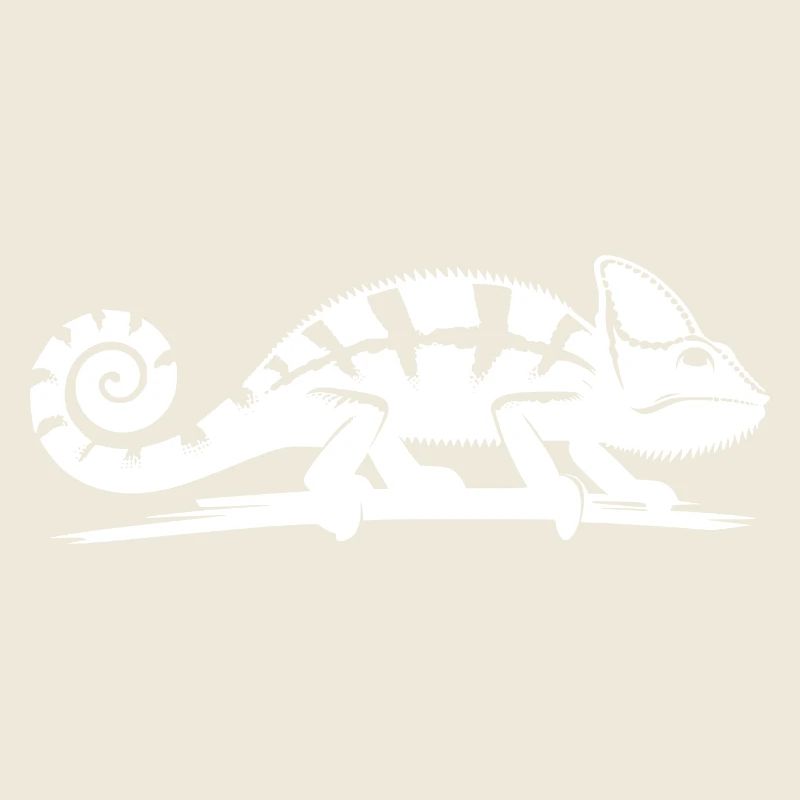 Kinder Chamäleon wandert über einen Ast