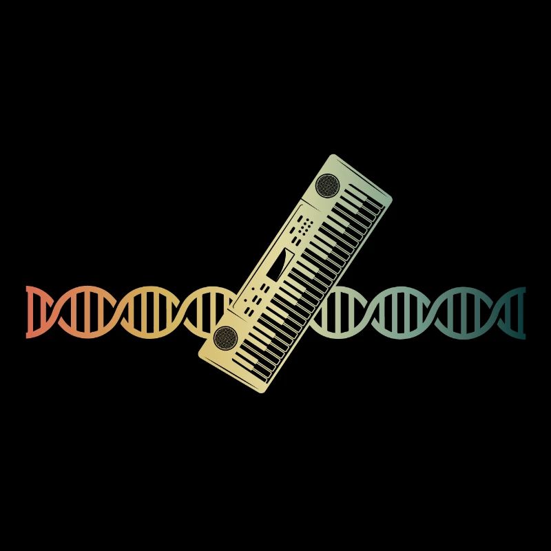 Keyboard Piano Synthesizer DNA Klangvolle Genetik