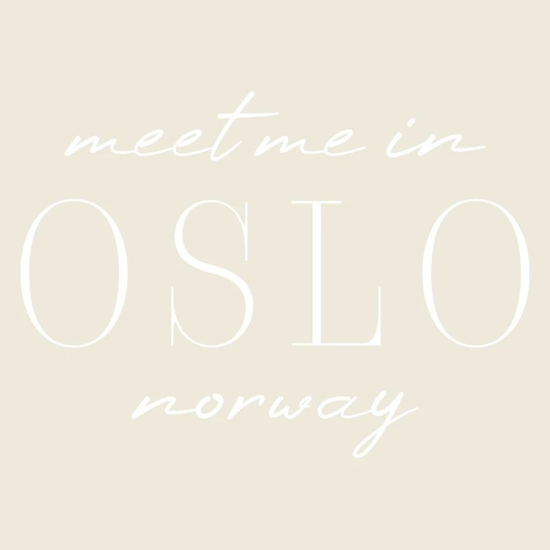Oslo, Norway Style Design T-Shirt