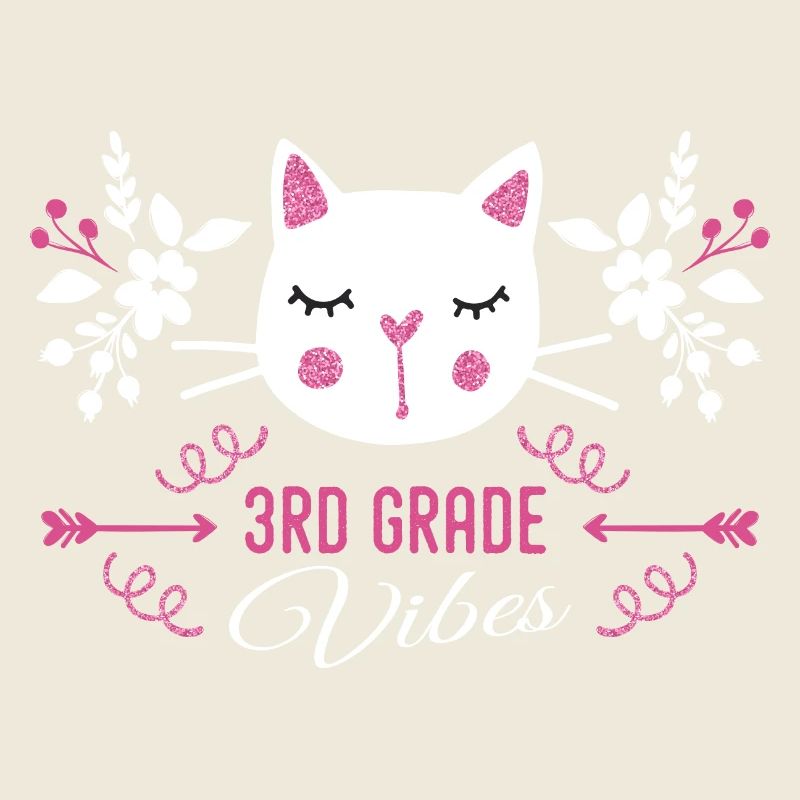 3rd grade | Grade Vibes Back to School Cute Cat