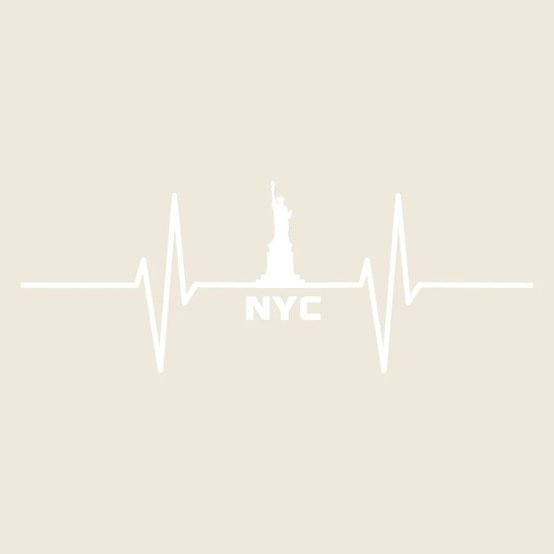 Herzschlag mit New York Freiheitsstatue