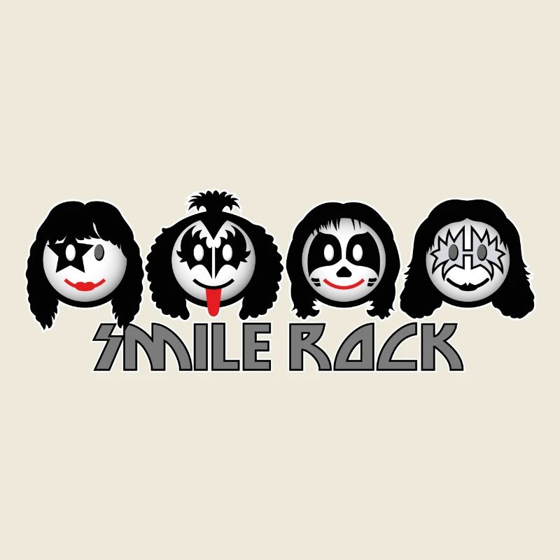 Kiss Smile Rock Icons dd dark