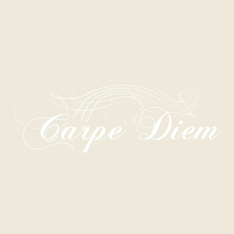Carpe Diem embellished white