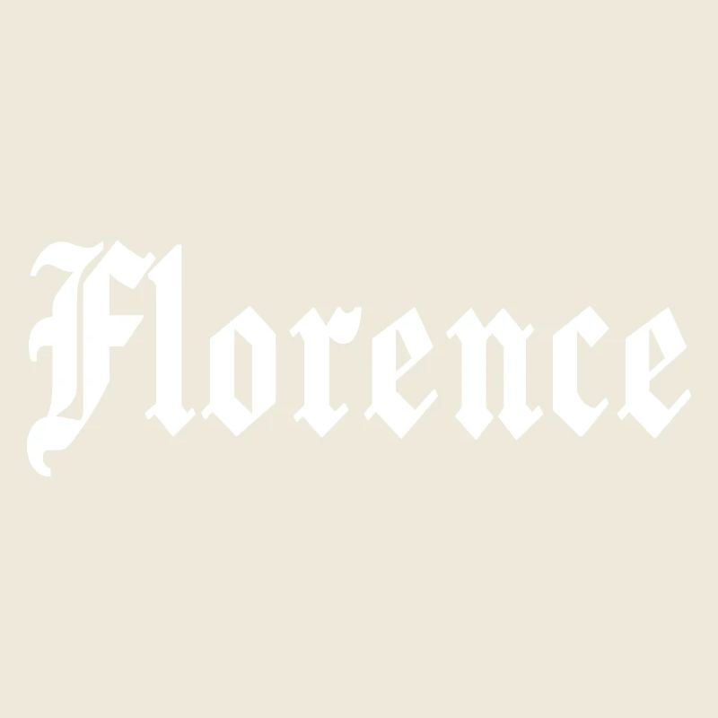 Florence, gothic, font