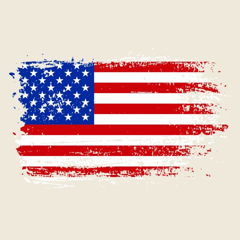Coup de pinceau Drapeau américain